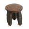 Vintage Hocker aus Tukara Holz mit 3 Beinen 3