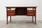 Mid-Century Danish Teak Floating Top Free Standing Desk by Gunnar Nielsen Tibergaard for Tibergaard 1