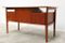 Mid-Century Danish Teak Floating Top Free Standing Desk by Gunnar Nielsen Tibergaard for Tibergaard 3