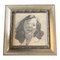 Retrato femenino, dibujo al carboncillo, años 50, enmarcado, Imagen 1
