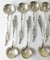 Late 19th Century Durgin Cattails Sterling Silver Demitasse Chocolate Spoons, Set of 12 2