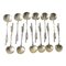 Late 19th Century Durgin Cattails Sterling Silver Demitasse Chocolate Spoons, Set of 12 1