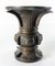 19th Century Chinese Bronze Gu Form Vase with Base, Image 5