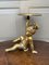 Baroque Neoclassical Italian Giltwood Putto Supporting a Wall Bracket Sconce Shelf, Image 4