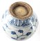 20th Century Chinese Chinoiserie Blue and White Double Gourd Vase, Image 12