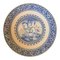 Italian Provincial Deruta Hand Painted Faience Allegorical Pottery Wall Plate, Image 1