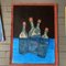 Abstract Still Life with Bottles, 1980s, Acrylic on Paper, Image 4