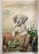 Mixed Breed Puppy Dog, 1950er, Aquarell auf Papier 2