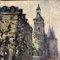 Louis Dali, Paris Street Scene, años 50, pintura sobre lienzo, enmarcado, Imagen 4