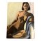 Desnudo de mujer afroamericana, años 50, pintura sobre lienzo, enmarcado, Imagen 1