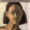 Desnudo de mujer afroamericana, años 50, pintura sobre lienzo, enmarcado, Imagen 6
