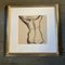 Dibujo de estudio desnudo de mujer, años 50, carboncillo sobre papel, enmarcado, Imagen 5