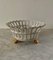 Reticulated Gold Gilt Porcelain Footed Basket 7