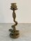 Vintage Brass Serpent Snake Candle Holder, Image 4