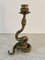 Vintage Brass Serpent Snake Candle Holder 9