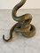 Vintage Brass Serpent Snake Candle Holder 6