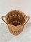 Vintage 1980s Boho Wicker Amphora Vase Basket 5