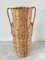 Vintage, 1980er, Boho Amphora Vase aus Korbgeflecht 8