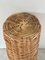 Vintage 1980s Boho Wicker Amphora Vase Basket 7