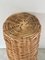 Vintage 1980s Boho Wicker Amphora Vase Basket, Image 7