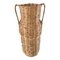Vintage, 1980er, Boho Amphora Vase aus Korbgeflecht 1