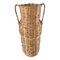 Vintage 1980s Boho Wicker Amphora Vase Basket 1