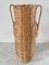 Vintage 1980s Boho Wicker Amphora Vase Basket 3