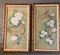 Mid-Century Chinese Floral & Birds, 1970s, Painting on Cork, Framed, Set of 2 2