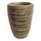 Brown Nagaland Wood Pot, Image 1
