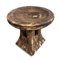 Vintage Bamileke Burn Pedestal Stool 2