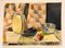 Anthony Ferrara, Fruit and Pots, 1950s, Aquarelle sur Papier, Encadré 6