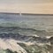 R. W. Moore, Seascape with Sailboat, Watercolor Painting, 1970s, Framed 3