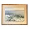 RW Moore, paisaje marino con velero, pintura de acuarela, años 70, enmarcado, Imagen 1