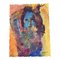 EJ Hartmann, Gran retrato abstracto femenino, años 60, Pintura en papel, Imagen 1