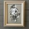 Female Nude, 1960s, Paint and Textile on Paper, Framed 5