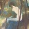 Nudo femminile impressionista in un paesaggio, anni '70, pittura, Immagine 2