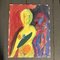 EJ Hartmann, Figura expresionista abstracta, años 60, Pintura sobre papel, Imagen 5