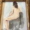 Female Nude, 1970s, Watercolor on Paper, Framed 2