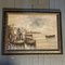 Paseo marítimo de Venecia, años 50, pintura sobre lienzo, enmarcado, Imagen 7