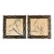 Untitled, 1920s, Charcoal Drawings on Paper, Framed, Set of 2 1