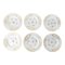 Platos de almuerzo de porcelana Meissen reticulados de 8 1/8, siglo XIX. Juego de 6, Imagen 1