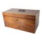 19th Century English Mahogany Rectangular Tea Caddy Box 1