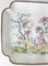 19th Century Chinese Canton Peking Enamel Square Dish with Flycatchers and Flowers 2