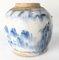19th Century Chinese Abstract Blue and White Ginger Jar 3