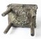 Vaso a forma di Ding in bronzo rituale Verdigris, Cina, XX secolo, Immagine 9