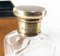 Frascos de perfume victorianos de plata esterlina y vidrio de principios del siglo XX con estuche de cuero, Imagen 9