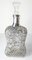 20th Century Sterling Silver Overlay Decanter Bottle with Lotus Flowers 4