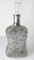 20th Century Sterling Silver Overlay Decanter Bottle with Lotus Flowers 2