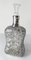 20th Century Sterling Silver Overlay Decanter Bottle with Lotus Flowers 13