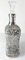 20th Century Sterling Silver Overlay Decanter Bottle with Lotus Flowers 5